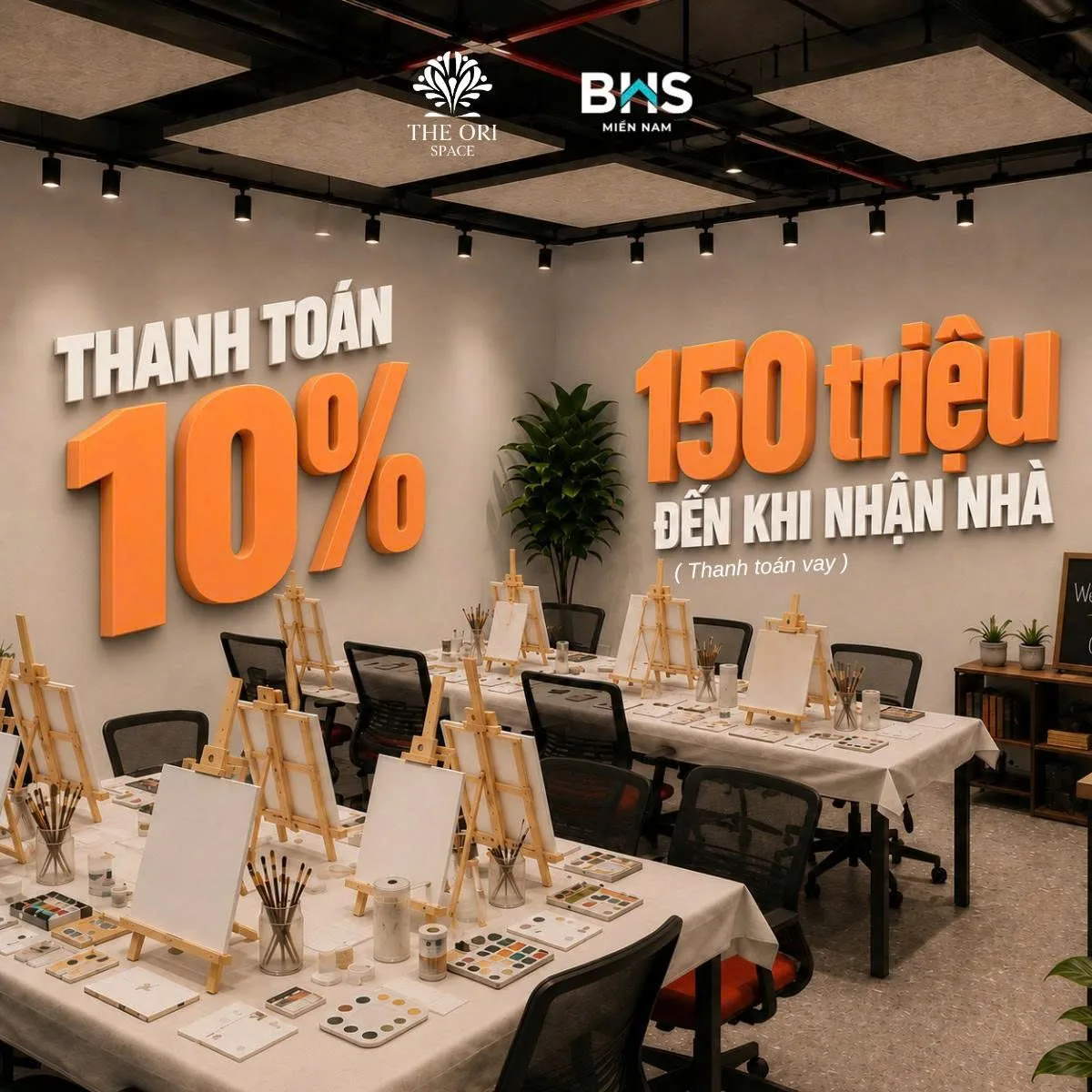 Chính sách thanh toán 10% đến khi nhận nhà tại The Ori Space