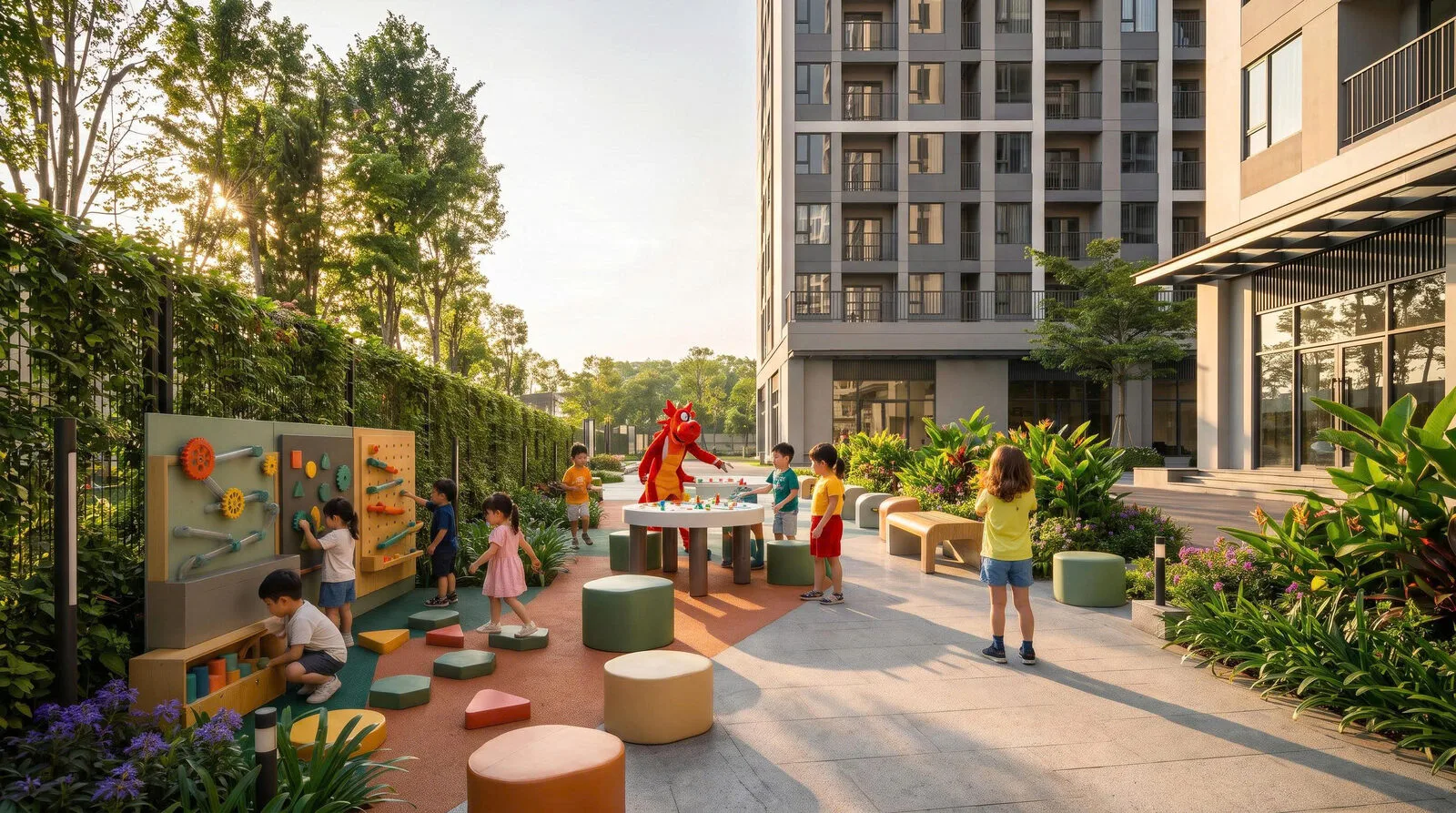 Vườn ý tưởng s.T.E.A.M cho trẻ em vẽ và sáng tạo tại The Ori Space, Mỹ Hạnh, Tây Ninh
